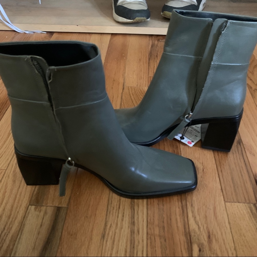 Zara heeled boot! NWT!